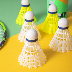 Hộp 6 quả cầu lông Agnite Nylon Siêu Nhẹ và Bền - Màu Trắng Vàng, Dụng Cụ Thể Thao Chất Lượng Cao, Dễ Điều Khiển