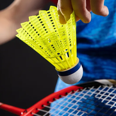 Hộp 6 quả cầu lông Agnite Nylon Siêu Nhẹ và Bền - Màu Trắng Vàng, Dụng Cụ Thể Thao Chất Lượng Cao, Dễ Điều Khiển
