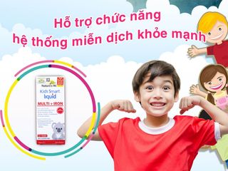 Sắt Nature's Way Kids Smart Multi Iron Liquid 200ml - Hỗ Trợ Tăng Cường Đề Kháng và Khả Năng Miễn Dịch Cho Trẻ Em, Hương Berry Ngon Miệng