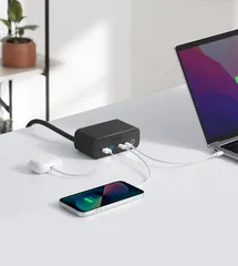 Trạm Sạc Nhanh Anker 525 A91C0 67W - 4 Cổng USB-C và USB-A Sạc Nhanh Cho Điện Thoại, Máy Tính Xách Tay, Đồng Hồ Thông Minh