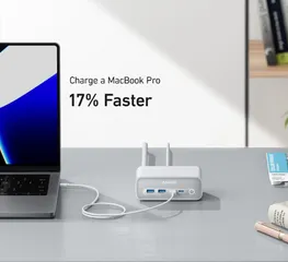 Trạm Sạc Nhanh Anker 525 A91C0 67W - 4 Cổng USB-C và USB-A Sạc Nhanh Cho Điện Thoại, Máy Tính Xách Tay, Đồng Hồ Thông Minh