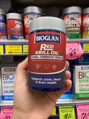 Viên uống Bioglan Red Krill Oil và Glucosamine - Hỗ trợ khớp, giảm nhức mỏi, tăng cường sức khỏe xương khớp cho người trên 40 tuổi