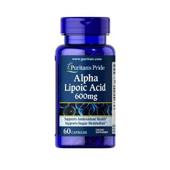 Viên uống bổ sung Alpha Lipoic Acid 600mg Puritan's Pride - Hỗ trợ sức khỏe trí não và làm đẹp da hiệu quả