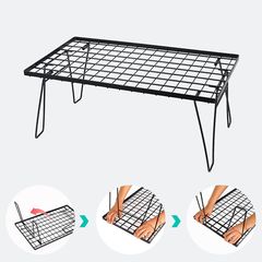 Bàn Gấp Gọn CLS Mặt Gỗ Đa Năng - Khung Kim Loại Chắc Chắn, Tiện Dụng Cho Cắm Trại Và Ngoài Trời, Kích Thước 60x35x24cm