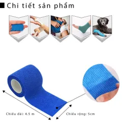 Băng Keo Thể Thao Cao Su Non Tự Dính - Bảo Vệ Cổ Chân, Tay, Đầu Gối Cho Người Chơi Thể Thao Cường Độ Cao