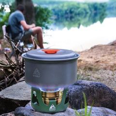 Bếp Cồn Du Lịch Mini Hewolf HW-1836 - Bếp Dã Ngoại Cầm Tay, Đun Nấu Bằng Cồn Nước, Tiện Dụng Cho Picnic, Cắm Trại