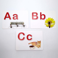 Bộ Thẻ Flashcard Dạy Bé Bảng Chữ Cái Tiếng Anh - 27 Thẻ Học Thông Minh Với Hình Ảnh Sống Động, Phương Pháp Glenn Doman