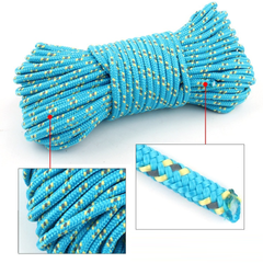 Dây Phản Quang 50m - Dây Buộc Lều Cắm Trại & Dây Phơi Chắc Chắn, Dễ Nhận Diện Ban Đêm, Chất Liệu Polyester Bền Bỉ