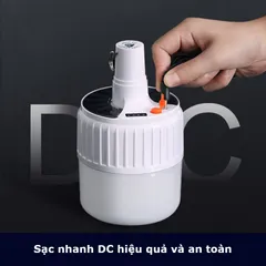 Đèn LED Cắm Trại Pin Sạc Hewolf Có Điều Khiển Từ Xa - Sạc Năng Lượng Mặt Trời, Chống Nước IP65, Đèn Di Động Dã Ngoại