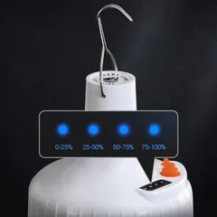 Đèn LED Cắm Trại Pin Sạc Hewolf Có Điều Khiển Từ Xa - Sạc Năng Lượng Mặt Trời, Chống Nước IP65, Đèn Di Động Dã Ngoại