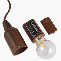 Đèn LED Dây Kéo Trang Trí Dã Ngoại Dùng Pin - Kiểu Đèn Treo Chống Nước, Thích Hợp Cắm Trại và Picnic