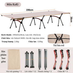 Giường gấp cắm trại hợp kim nhôm AoTu siêu bền nhẹ có túi đựng, dễ lắp đặt, thiết kế di động lý tưởng cho du lịch và dã ngoại.