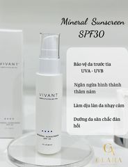 Kem Chống Nắng Vivant Mineral Sunscreen SPF30 - Bảo Vệ Da Chống UVA/UVB, Khô Nhanh, Dưỡng Ẩm, Lý Tưởng Cho Hoạt Động Ngoài Trời