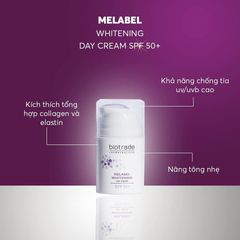 Kem Dưỡng Da Ban Ngày Biotrade Melabel Whitening SPF50+ - Chống Nắng, Dưỡng ẩm, Trắng Sáng Da, Lớp Nền Trang Điểm