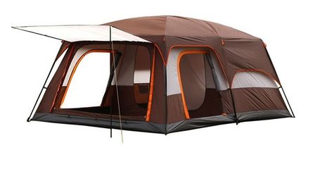 Lều cắm trại 2 phòng ngủ chứa 4-6 người chống nước chống gió