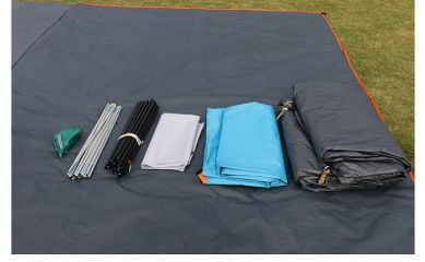 Lều Cắm Trại Du Lịch 2 Phòng Ngủ Chịu Nước - Sức Chứa 8-12 Người, Thiết Kế Thoáng Khí Cho Chuyến Phiêu Lưu Ngoài Trời