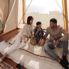 Lều cắm trại Vintage chống mưa nắng cho 4 người - Không gian rộng, chất liệu oxford chống nước, lý tưởng cho gia đình và du lịch