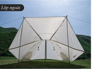 Lều Cắm Trại Kim Tự Tháp Ấn Độ 5-8 Người, Chống Tia UV, Thiết Kế Thoáng Khí, Phù Hợp Đi Dã Ngoại, Du Lịch