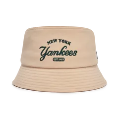 Mũ MLB Varsity Lettering Bucket Hat York Yankees 3AHTV013N-50SAL màu nâu