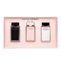 Set Nước Hoa Nữ Narciso Rodriguez For Her - Bộ Quà Gồm 3 Mùi Hương Quyến Rũ, Nữ Tính và Thanh Lịch