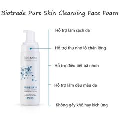 Sữa Rửa Mặt Biotrade Pure Skin 150ml - Làm Sạch Sâu, Thu Nhỏ Lỗ Chân Lông, Không Gây Khô Da, Phù Hợp Mọi Loại Da