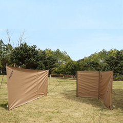 Tấm Chắn Gió Cắm Trại Kaki - Dễ Dàng Lắp Đặt, Tạo Không Gian Riêng Tư Ngoài Trời 600x120cm - Dụng Cụ Dã Ngoại Hoàn Hảo