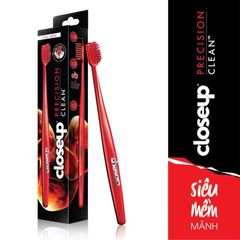Bàn chải đánh răng Closeup Precision Clean - Siêu mềm mảnh, đầu nhỏ dễ dàng tiếp cận ngóc ngách, chăm sóc răng miệng hiệu quả từ Mỹ