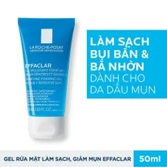 Bộ Sản Phẩm La Roche-Posay Làm Mờ Sẹo & Phục Hồi Da - Gel Dưỡng và Rửa Mặt Cho Da Dầu Nhạy Cảm, Hỗ Trợ Tái Tạo Da 40ml & 50ml