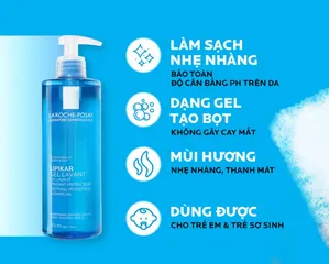 Gel Tắm La Roche-Posay Lipikar Lavant - Sữa Tắm Làm Dịu và Bảo Vệ Da Nhạy Cảm, An Toàn cho Trẻ Em và Trẻ Sơ Sinh, Dung Tích 400ml