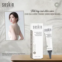 Kem Dưỡng Sáng Da Soskin 30ml - Chữa Đốm Nâu, Làm Trắng Da Tự Nhiên, Hydroquinone-Free, Giúp Da Mịn Màng Rạng Rỡ