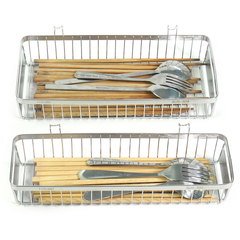 Khay đựng đũa muỗng inox 304 Hobby Home Decor KM3/KM4 - Thiết kế gọn gàng, bền bỉ, có móc treo cho gian bếp tiện nghi