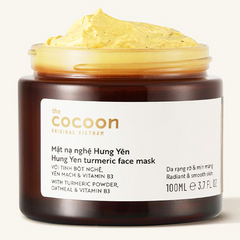 Mặt Nạ Nghệ Hưng Yên Cocoon 100ml - Mặt Nạ Dưỡng Da Giúp Làm Sáng, Mịn Màng Với Tinh Bột Nghệ Và Vitamin B3