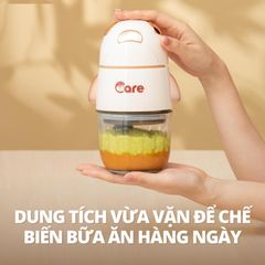 Máy xay đa năng LIL Care 6 lưỡi 0,3L - Cối thủy tinh chịu nhiệt, thích hợp xay đồ ăn dặm cho bé, dễ sử dụng và vệ sinh
