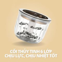 Máy xay đa năng LIL Care 6 lưỡi 0,3L - Cối thủy tinh chịu nhiệt, thích hợp xay đồ ăn dặm cho bé, dễ sử dụng và vệ sinh