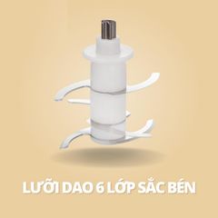 Máy xay đa năng LIL Care 6 lưỡi 0,3L - Cối thủy tinh chịu nhiệt, thích hợp xay đồ ăn dặm cho bé, dễ sử dụng và vệ sinh
