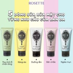 Sữa Rửa Mặt Rosette Face Wash Pasta 120g - Chiết Xuất Tự Nhiên, Làm Sáng Da, Ngăn Ngừa Mụn, Dưỡng Ẩm Da Mươt Mịn, Thương Hiệu Nhật Bản