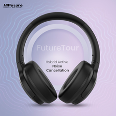 Tai Nghe Chụp Tai Không Dây HiFuture FutureTour - Hybrid ANC, Bluetooth 5.3, 40 Giờ Phát Nhạc - Âm Thanh Chống Ồn Tuyệt Vời