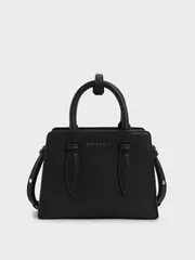 Túi nữ Double Top Handle Structured Bag CK2-50781362 Black