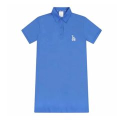 Váy Polo MLB Collar Slim Fit LA Dodgers Blue 31OP12131-07U màu xanh