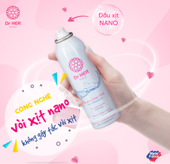 Xịt Khoáng Dr Her Paris 150ml - Xịt Khoáng Tươi Mát Làm Dịu Da, Phục Hồi Độ ẩm và Căng Mịn, Thương Hiệu Pháp