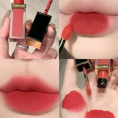 Son Kem Tom Ford TF Liquid Lip Luxe Matte 129 Carnal Red - Màu Đỏ Tươi Đẹp, Chất Son Mịn, Bền Màu 6-8 Giờ, Đặc Biệt Dành Cho Phái Đẹp
