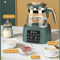 Bình Đun Nước Pha Sữa Giữ Nhiệt Chilux 600W - Đun Sôi Nhanh, Giữ Nhiệt Lên Đến 48 Giờ, Thép Không Gỉ Chất Lượng Cao