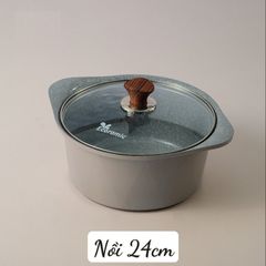 Bộ Nồi Chảo Ecoramic Premium Đáy Từ 5 Món - Chảo và Nồi Chống Dính Dùng Cho Mọi Loại Bếp