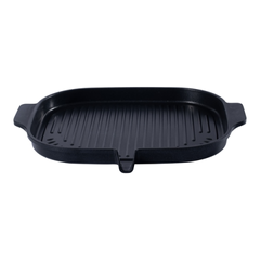 Chảo Nướng BBQ Ecoramic Đúc Nguyên Khối Đáy Nhôm 32x29cm - Phù Hợp Tất Cả Các Loại Bếp, Chống Dính Cao Cấp, Chất Lượng Cao