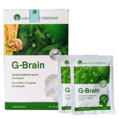 Cốm Sữa Tảo Non G-Brain - Hỗ Trợ Phát Triển Trí Não Cho Trẻ - Thực Phẩm Bảo Vệ Sức Khỏe Từ Tảo Xoắn Spirulina Và DHA Nhập Khẩu