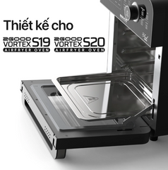 Khay hứng dầu inox 304 cho nồi chiên không dầu 2Good S19/S20 - Phụ kiện cần thiết, dễ lắp đặt, bảo vệ tuổi thọ nồi chiên