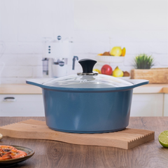 Nồi Vân Đá Ecoramic 5 Lớp Ceramic Đáy Từ Chống Dính, Kích Thước Tiện Lợi - Nấu Ăn Hằng Ngày, An Toàn Cho Sức Khỏe
