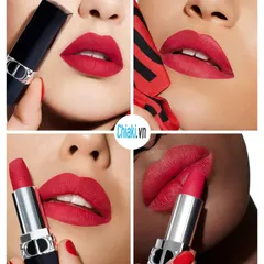 Son Dior Rouge Dior 784 Rouge Rose Refillable Lipstick - Đỏ Hồng Sang Trọng, Độ Bám 10h, Chất Satin Căng Mướt, Dưỡng ẩm Môi