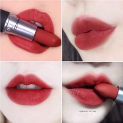 Son MAC Powder Kiss Lipstick Màu 316 Devoted To Chili - Son Đỏ Gạch Sang Trọng, Dễ Dàng Đánh, Phù Hợp Mọi Tông Da