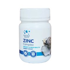 Viên Uống Hỗ Trợ Miễn Dịch Zinc Complex Deep Blue Health - Bổ Sung Kẽm Tự Nhiên, Điều Trị Mụn, Duy Trì Sức Khỏe Toàn Diện